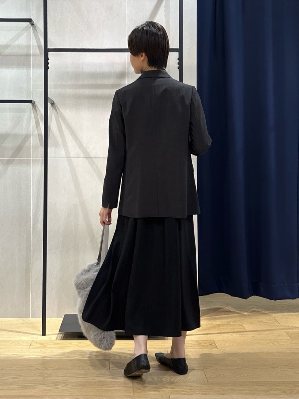kanaeさんの「INDIVI｜【洗える／セットアップ可能】凹凸ストレッチ素材ダブルジャケット」を使ったコーディネート
