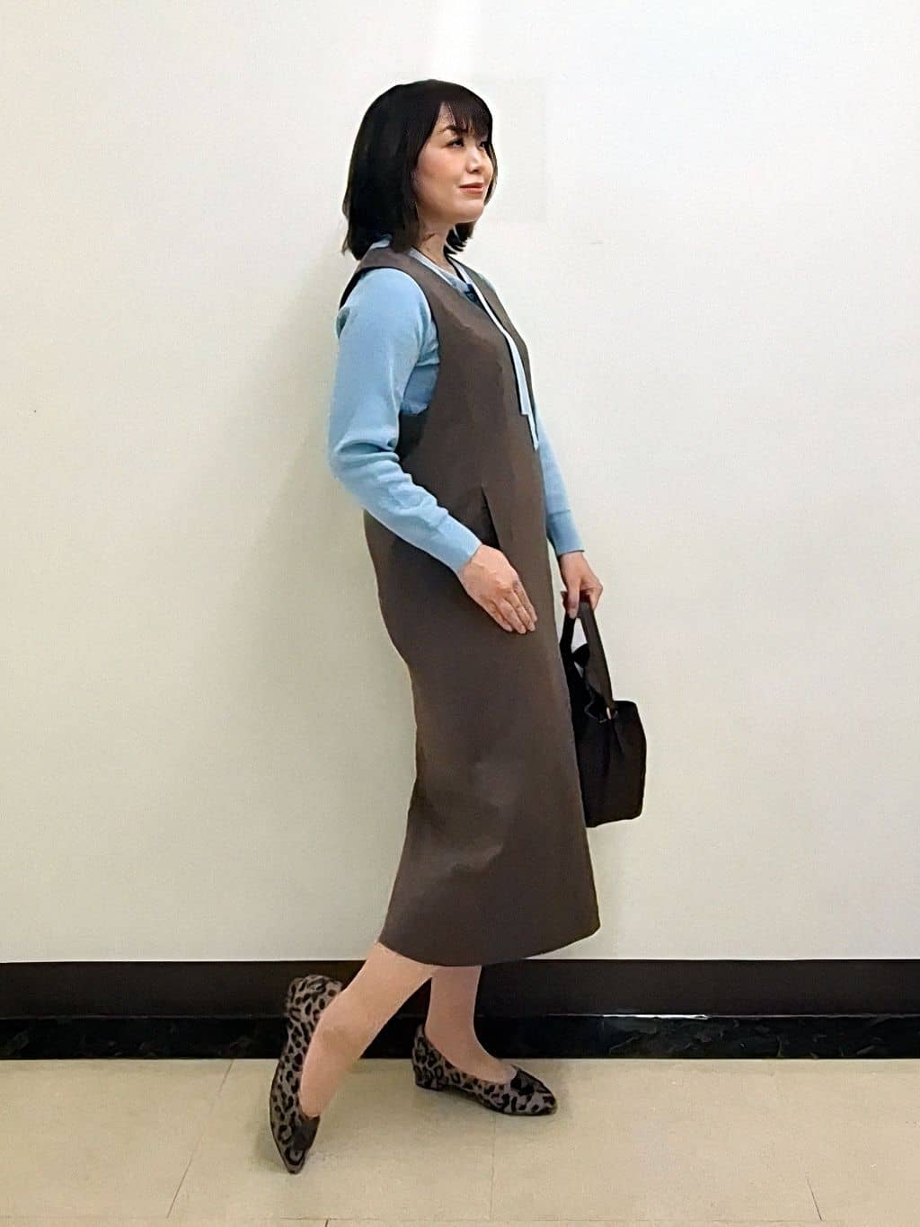 S.xuliさんの「Reflect｜【すっきりシルエット】スエードライクジャンパースカ―ト」を使ったコーディネート
