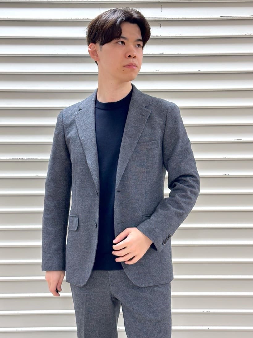 イッシーさんの「TAKEO KIKUCHI｜【Sサイズ～】尾州織 ピンヘッドムリネ ジャケット」を使ったコーディネート