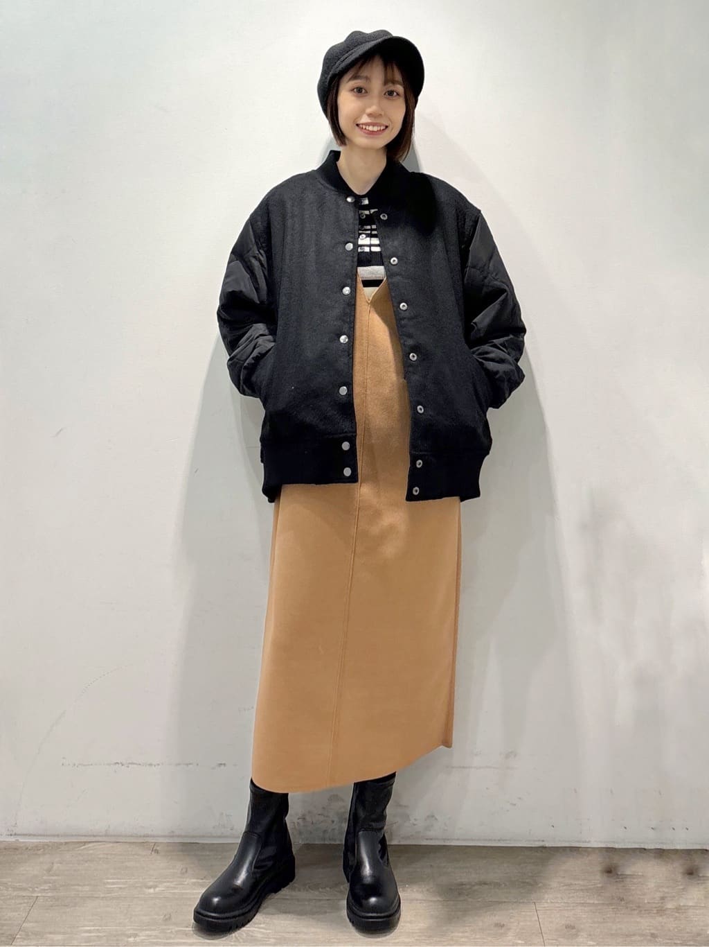 ぶまりんさんの「OPAQUE.CLIP｜《リバーシブル》キルティングブルゾン」を使ったコーディネート