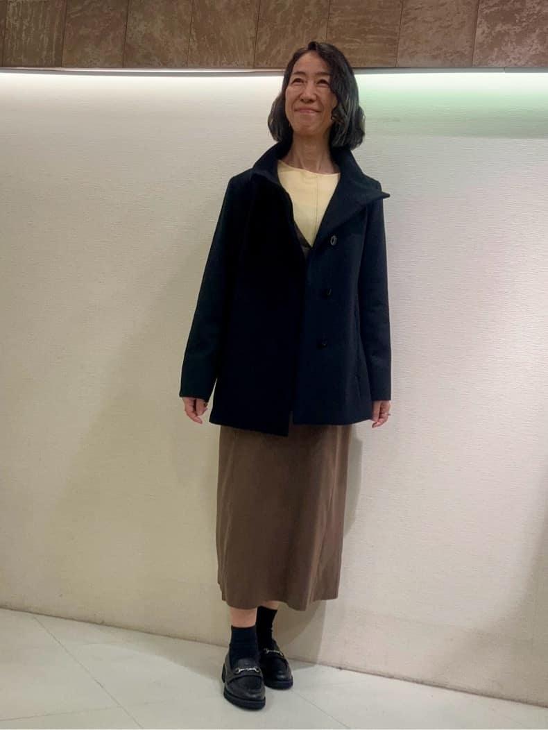 Kouさんの「Reflect｜【SS-4Lサイズ／衿が顔に当たらない◎】スタンドネックミドルコート」を使ったコーディネート