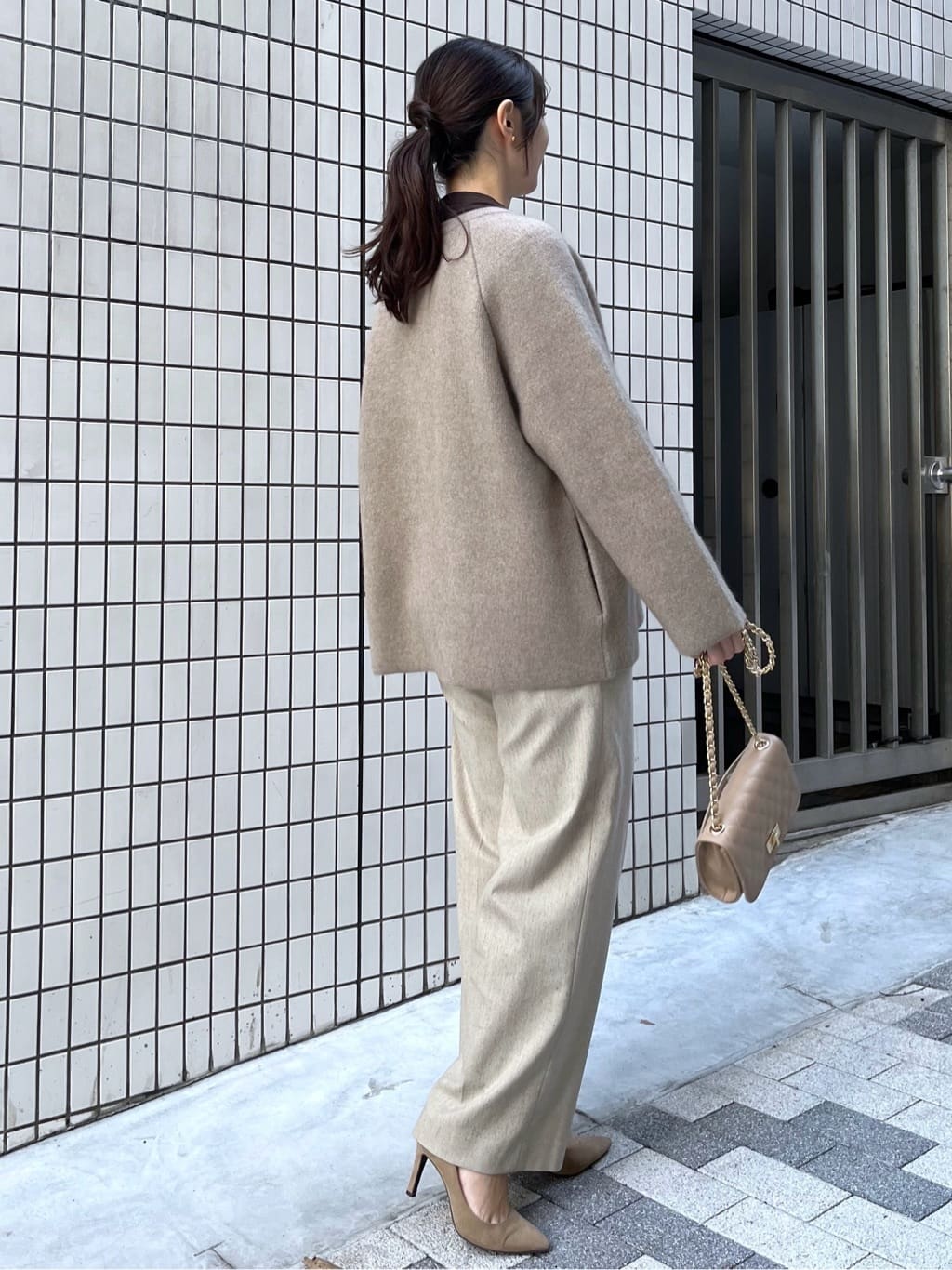 Saekoさんの「UNTITLED｜【軽アウター/ミドル丈】ウールニットコーディガン」を使ったコーディネート