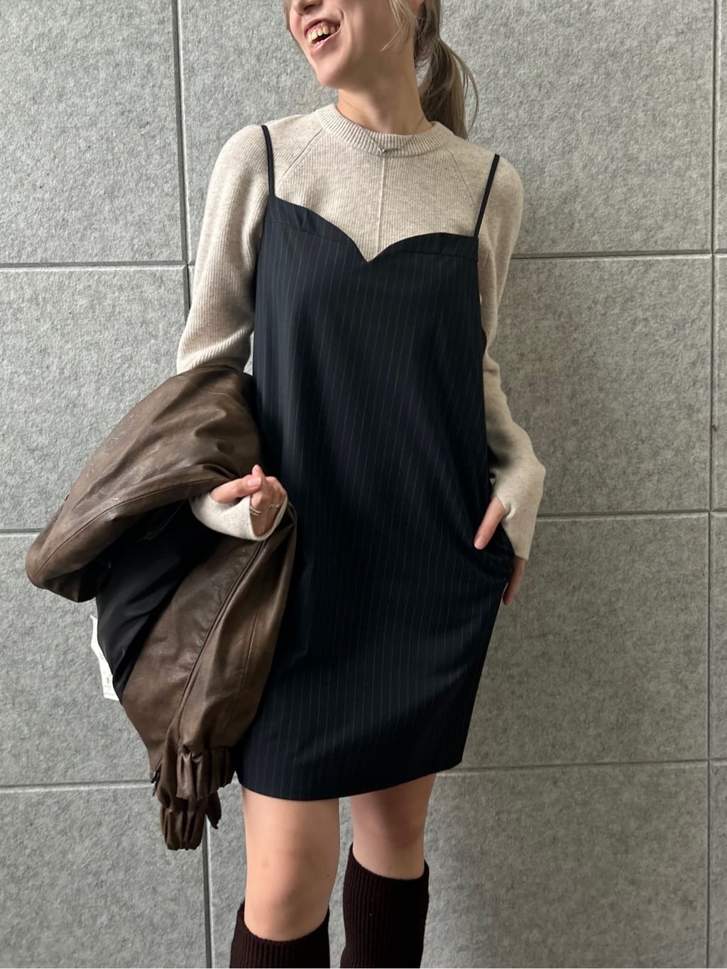 honoka Aさんの「CODE A｜tailored mood mini dress」を使ったコーディネート