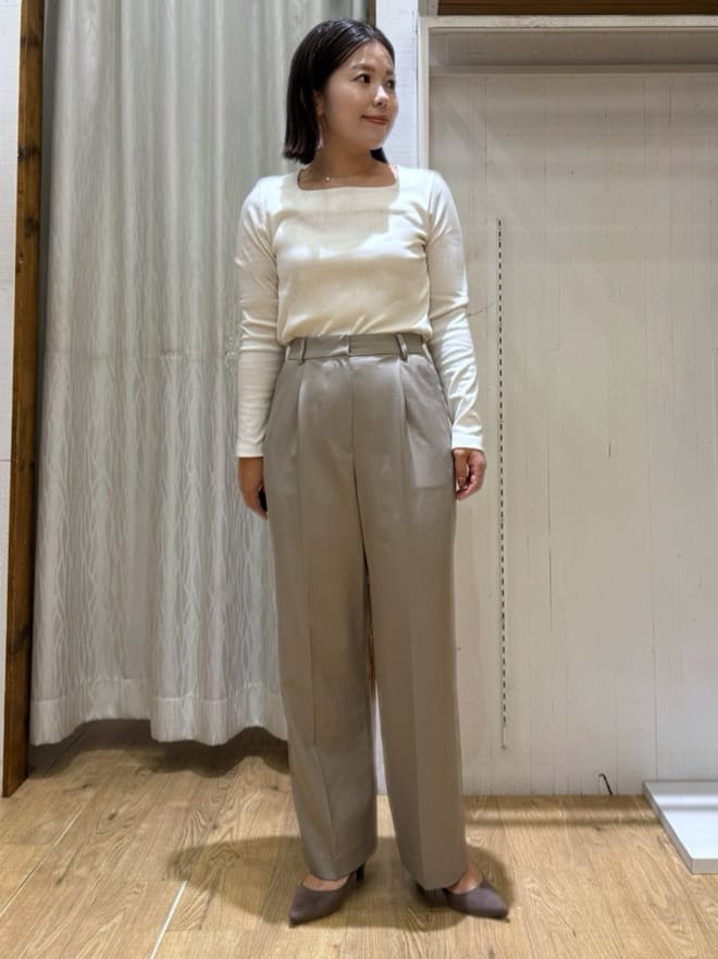 chさんの「THE SHOP TK｜ノーカラージャケット【セットアップ可】」を使ったコーディネート