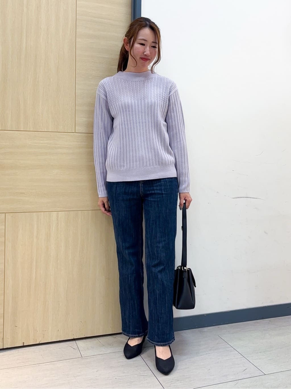 nanaさんの「grove｜【毛玉軽減／洗える】ミニケーブルニット」を使ったコーディネート