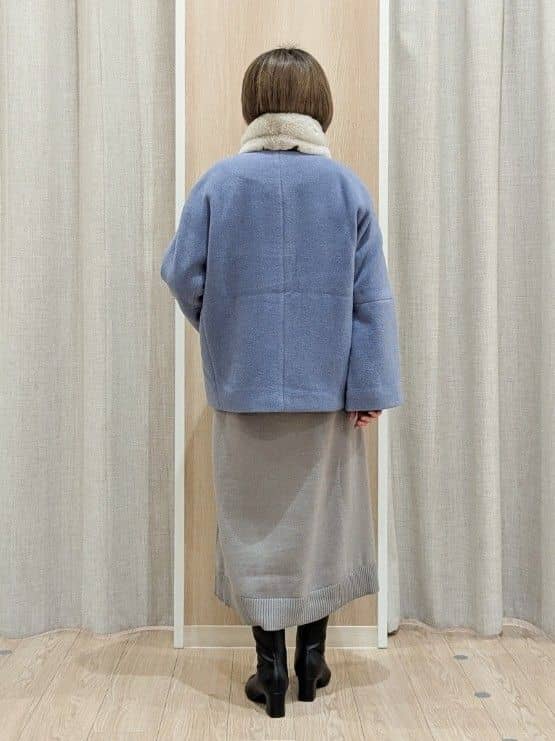 minさんの「grove｜【ウール混】軽やかに羽織れるショートコート」を使ったコーディネート