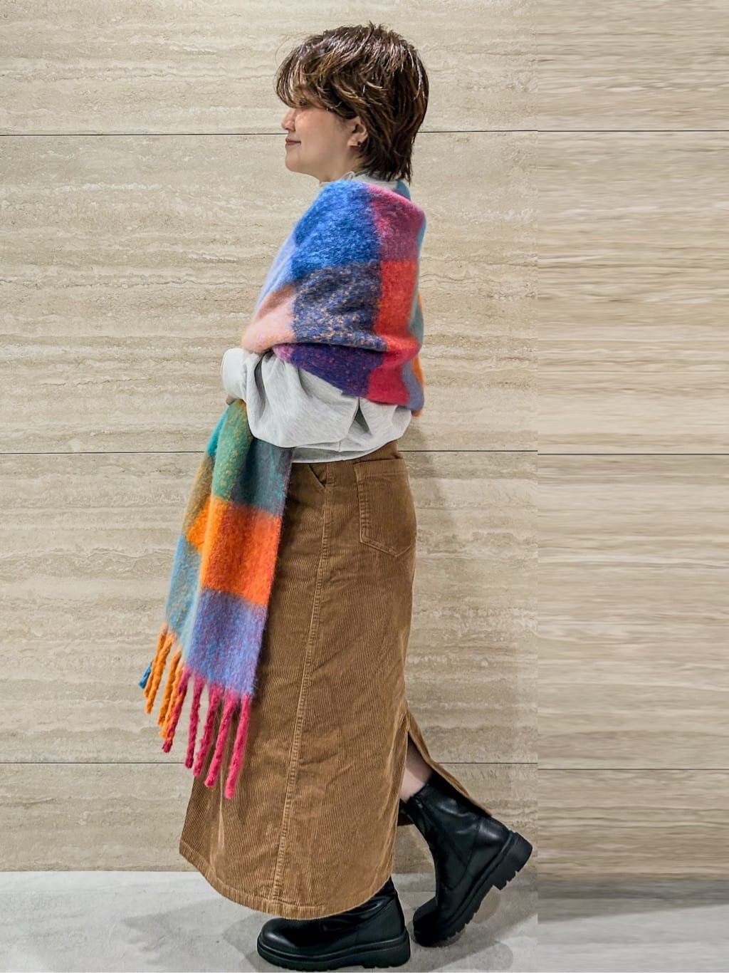 NAMIさんの「OPAQUE.CLIP｜裏毛プリント刺繍ロゴ【洗濯機OK】」を使ったコーディネート