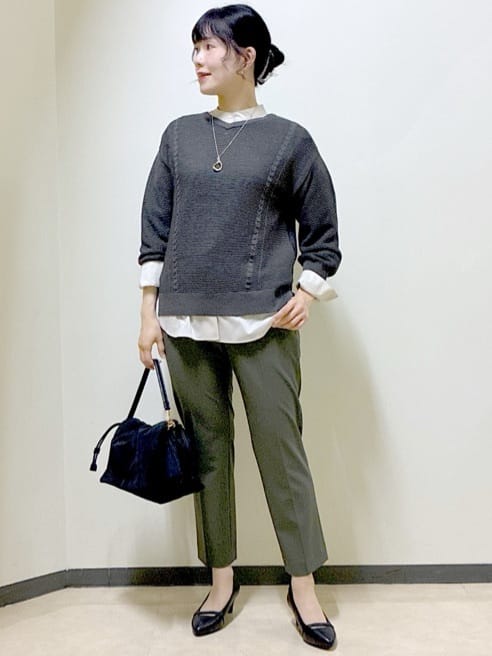  beni_gingerさんの「Reflect｜【パンツ合わせにぴったり◎】ゆったりオフボディニット」を使ったコーディネート