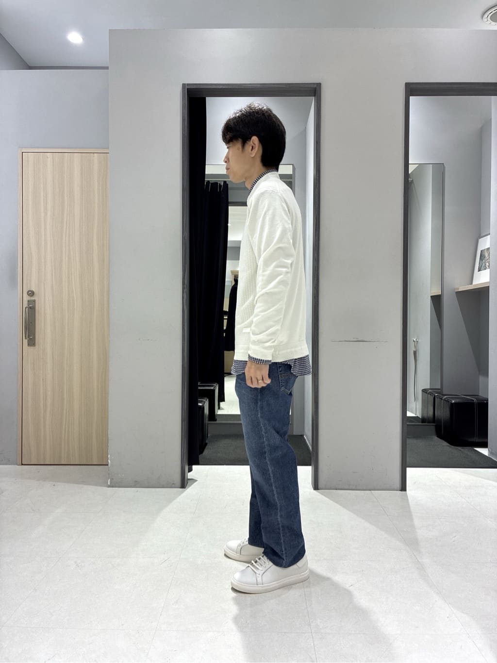 わいずみさんの「TAKEO KIKUCHI｜ハイゲージ モックネック ニット プルオーバー」を使ったコーディネート