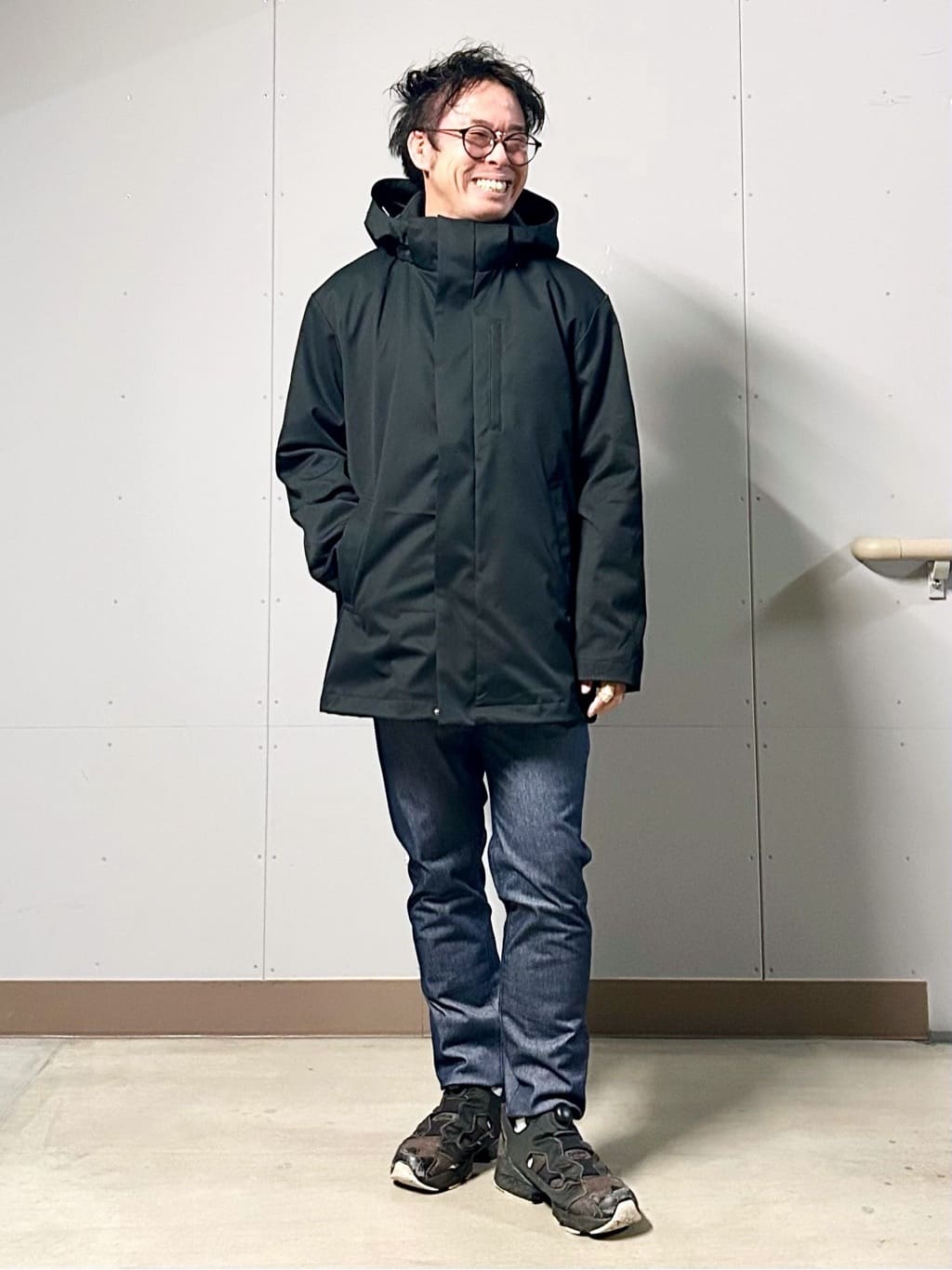 KENJI Iさんの「THE SHOP TK｜【3WAY】中綿ライナー付き カルゼコート　洗濯機OK/ON・OFF対応」を使ったコーディネート