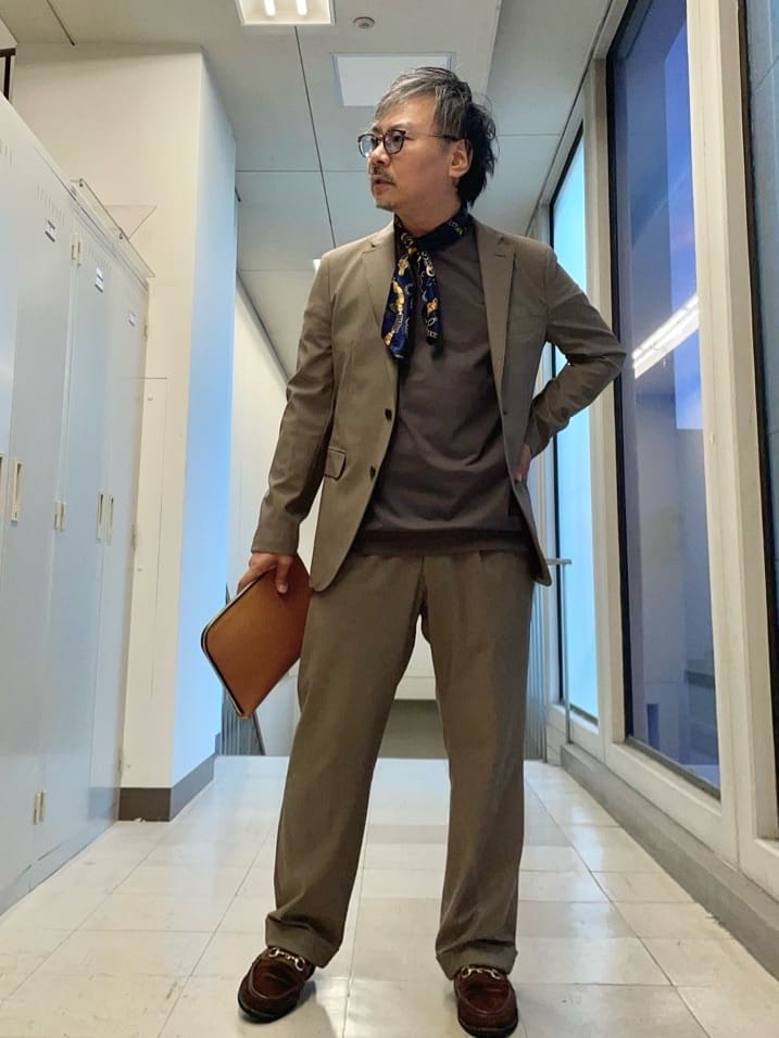 MAKOTO AIさんの「TAKEO KIKUCHI｜【360&deg;ストレッチ／セットアップ対応】None Of Stress ジャケット」を使ったコーディネート