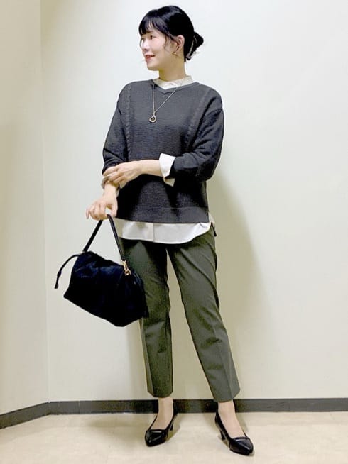  beni_gingerさんの「Reflect｜【パンツ合わせにぴったり◎】ゆったりオフボディニット」を使ったコーディネート