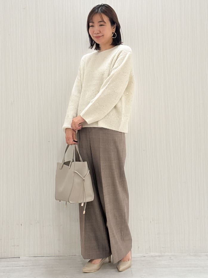 yuさんの「COUP DE CHANCE｜【手洗い可】ストレートワイドパンツ」を使ったコーディネート