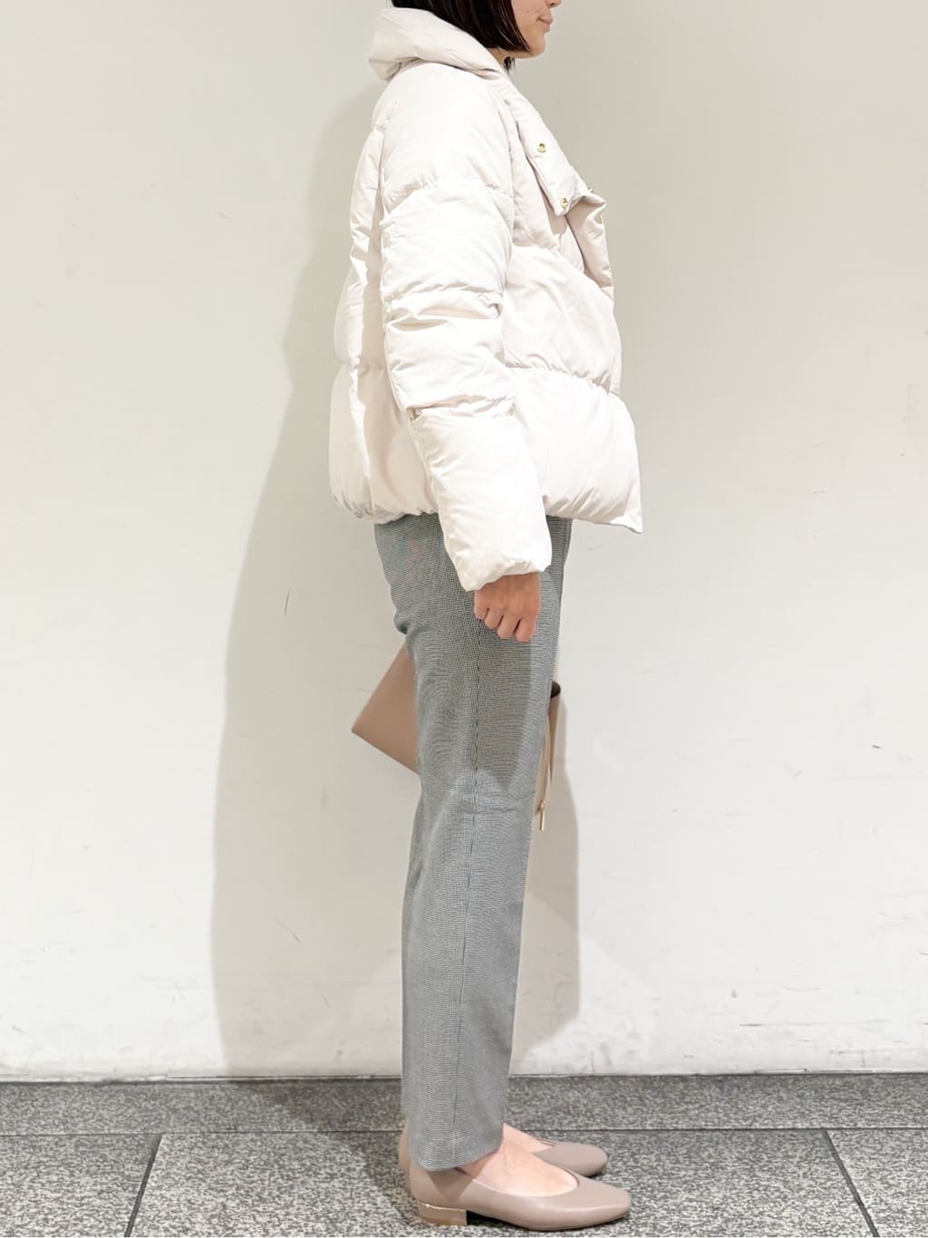 riさんの「OPAQUE.CLIP｜KAWADAダウンショートコート【撥水／洗濯機OK／静電気防止裏地】《XS～LL》」を使ったコーディネート