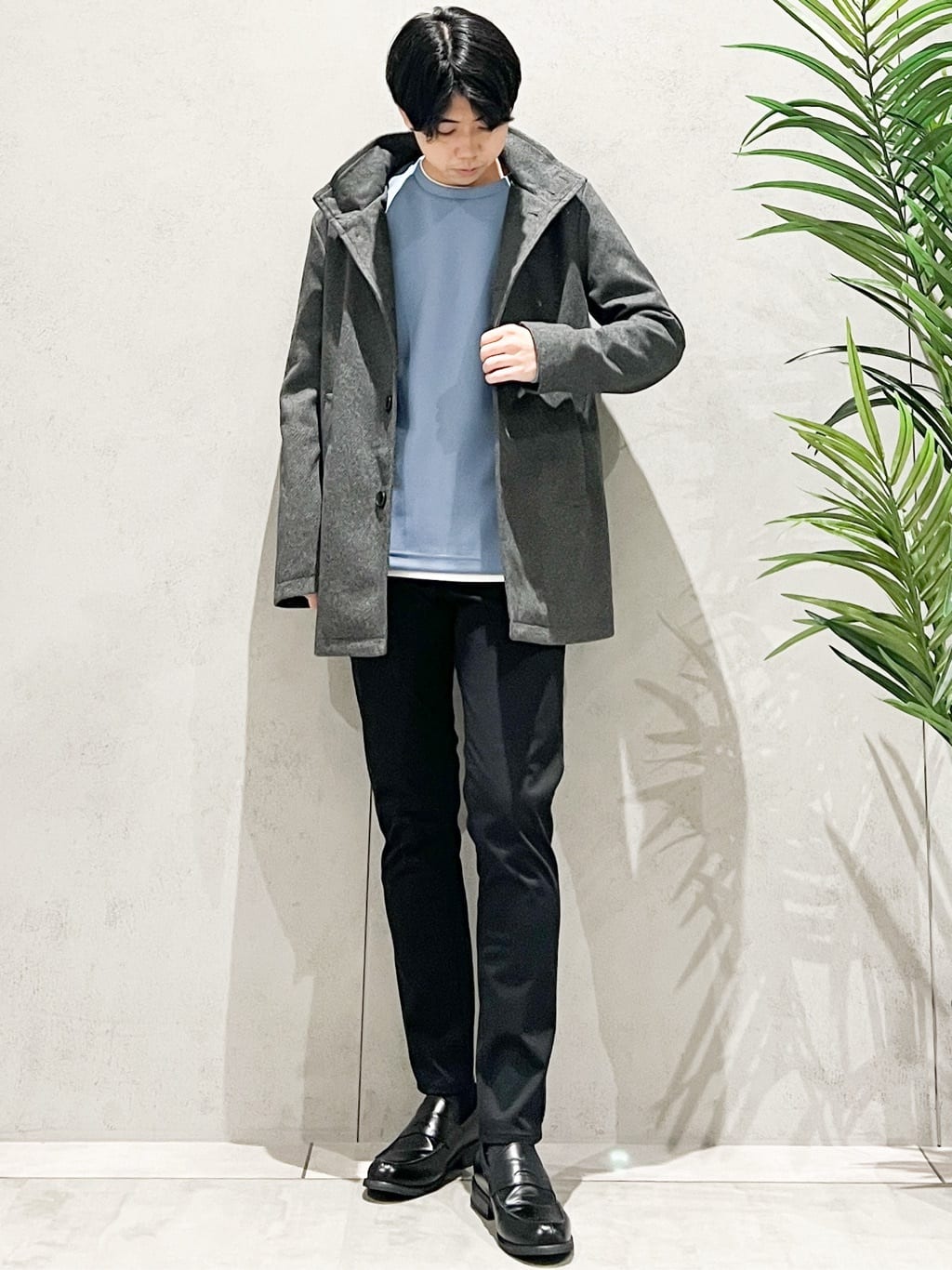 SHI-MAさんの「THE SHOP TK｜プレミアムスキニーパンツ WARM【裏起毛/360&deg;ストレッチ/洗濯機OK】」を使ったコーディネート