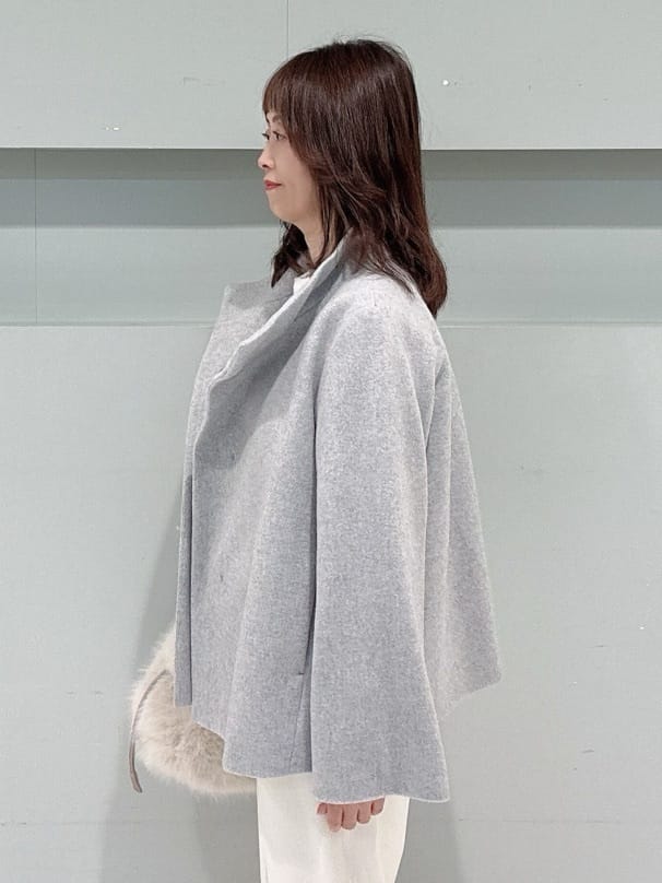 makiさんの「UNTITLED｜【着回しが効く／オンオフアウター】ウールショートコート」を使ったコーディネート