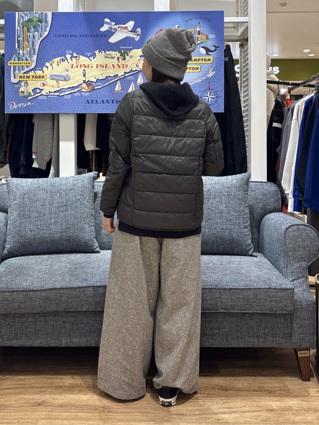 risaさんの「Dessin｜【洗える／体型カバー】ちょうどいいニットパーカ」を使ったコーディネート