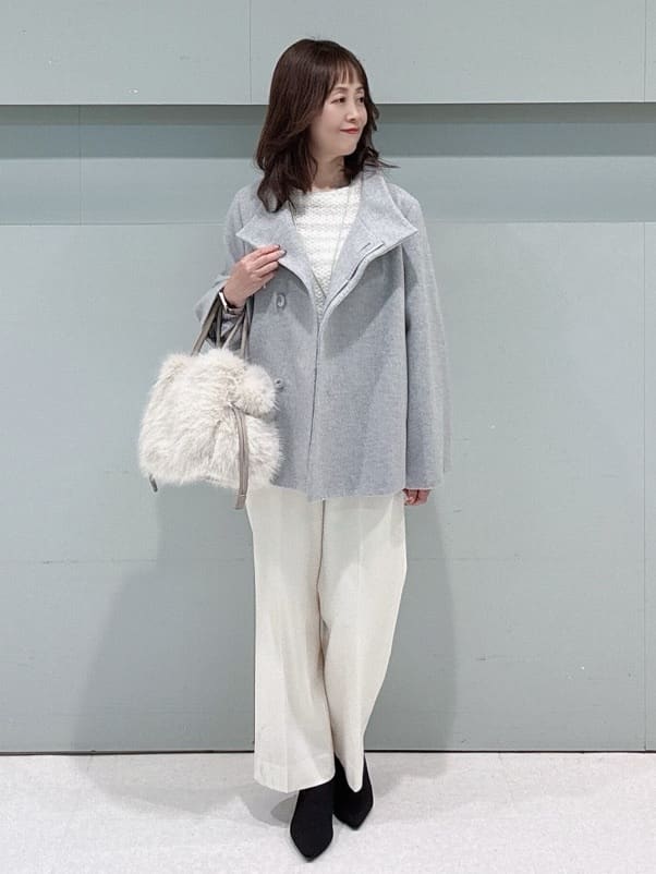 makiさんの「UNTITLED｜【着回しが効く／オンオフアウター】ウールショートコート」を使ったコーディネート