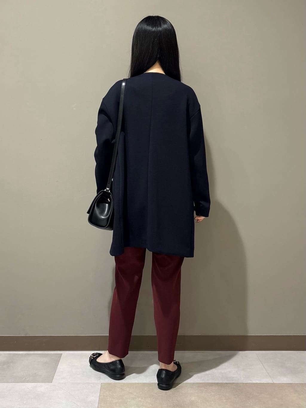 KEIKOさんの「INDIVI｜【秋／軽羽織り】ノーカラーミドル丈ライトコート」を使ったコーディネート