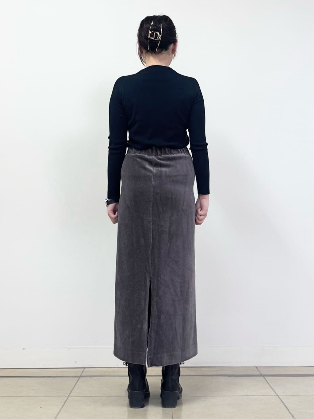 なかもとあきさんの「DRESSTERIOR｜◆ループヤーンショートジャケット」を使ったコーディネート