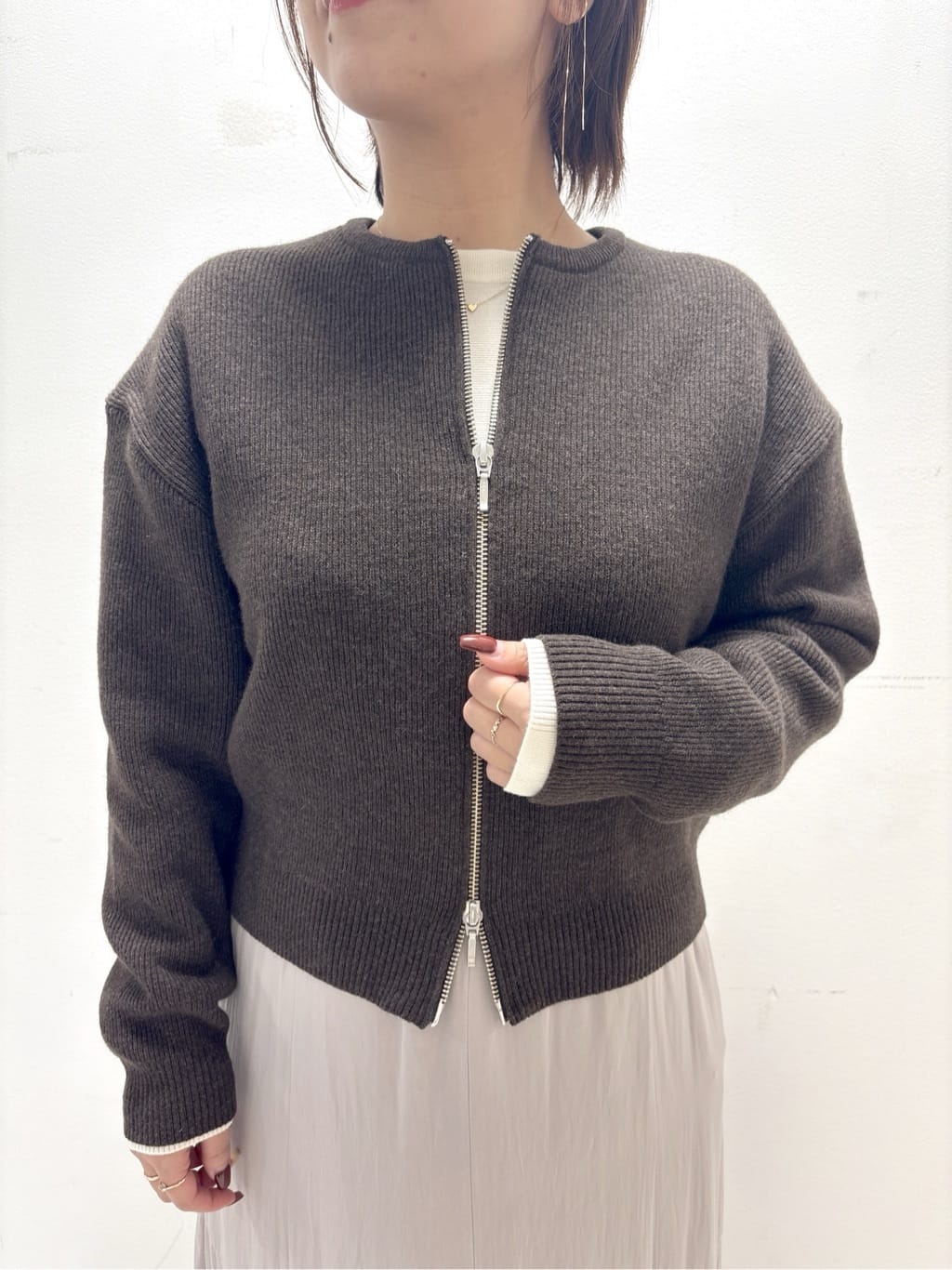ayumiさんの「UNTITLED｜【アンサンブル可/洗える】ウールミラノリブニット」を使ったコーディネート