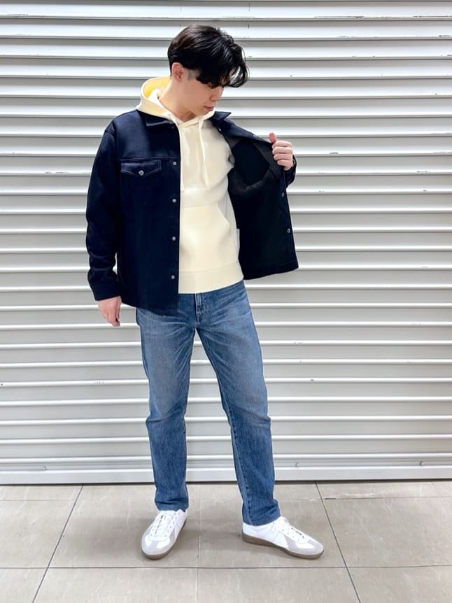 イッシーさんの「TAKEO KIKUCHI｜スポンディッシュ プルオーバー ニットパーカ」を使ったコーディネート