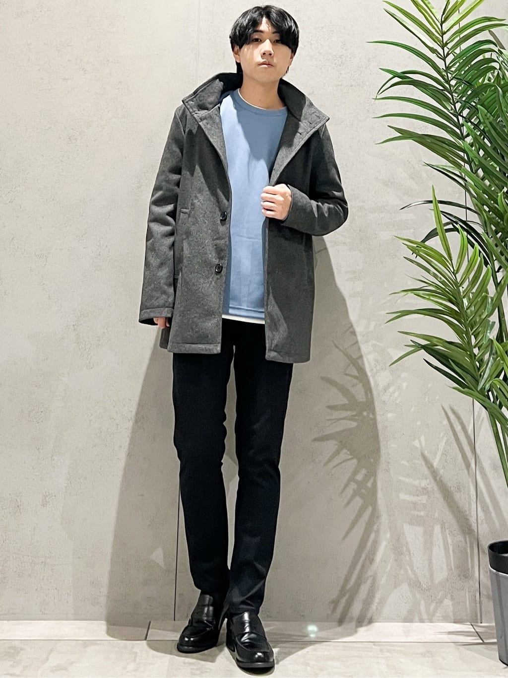SHI-MAさんの「THE SHOP TK｜プレミアムスキニーパンツ WARM【裏起毛/360&deg;ストレッチ/洗濯機OK】」を使ったコーディネート