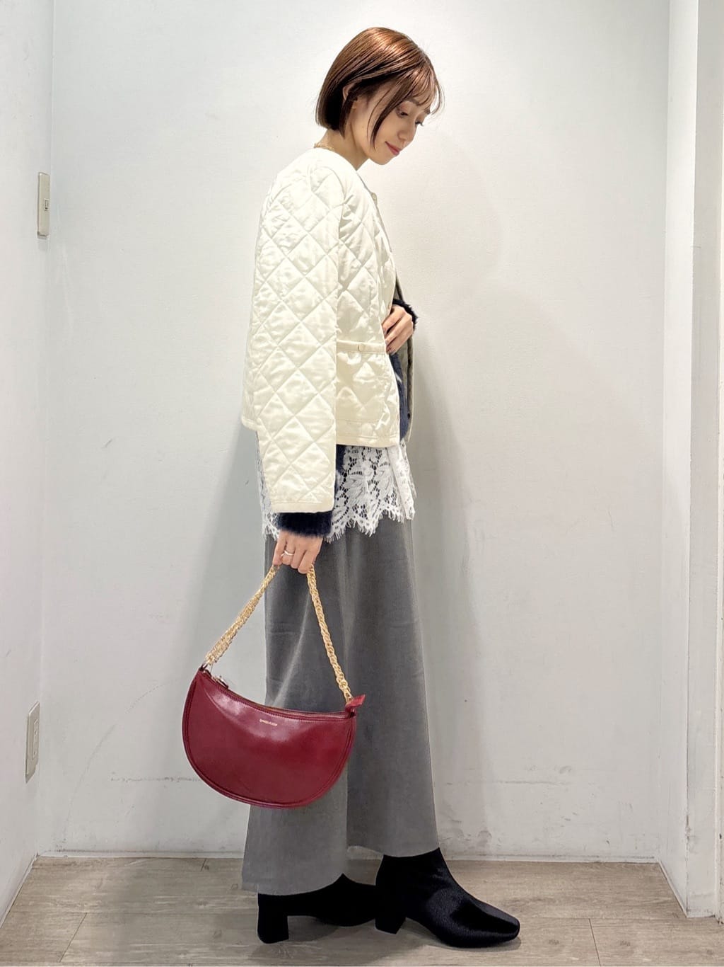 ぶまりんさんの「OPAQUE.CLIP｜アート柄シャギーニット【洗濯機OK】」を使ったコーディネート