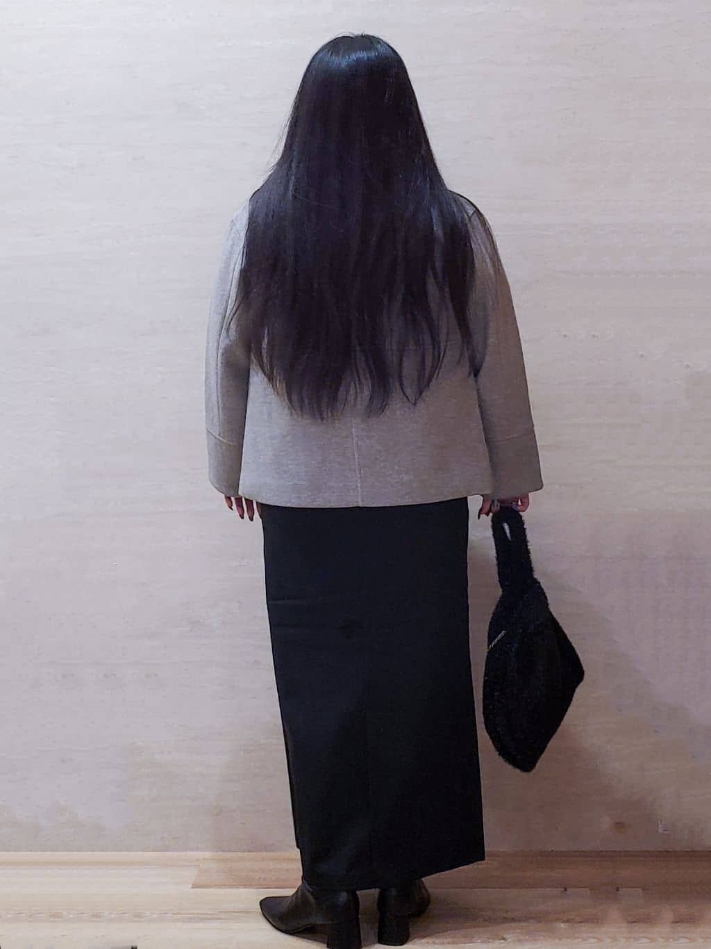 ちぃさんの「OPAQUE.CLIP｜ウールライクメルトンノーカラーコート【洗濯機洗い可】」を使ったコーディネート