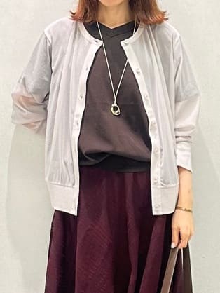 Miwaさんの「UNTITLED｜【洗える/前後2WAY】ネックプルオーバーニット」を使ったコーディネート