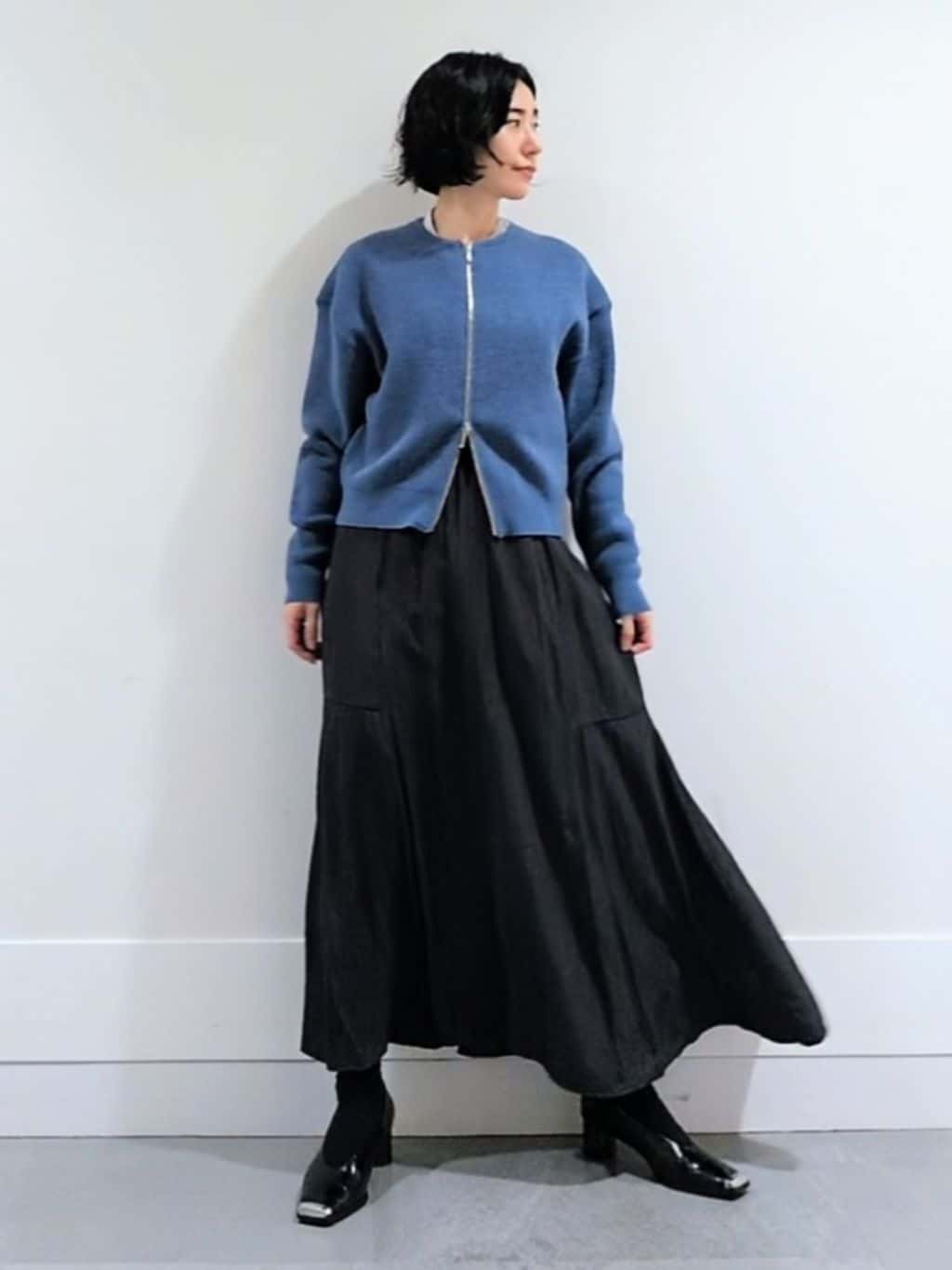 ミズタさんの「UNTITLED｜【着回しが効く／オンオフアウター】ウールショートコート」を使ったコーディネート