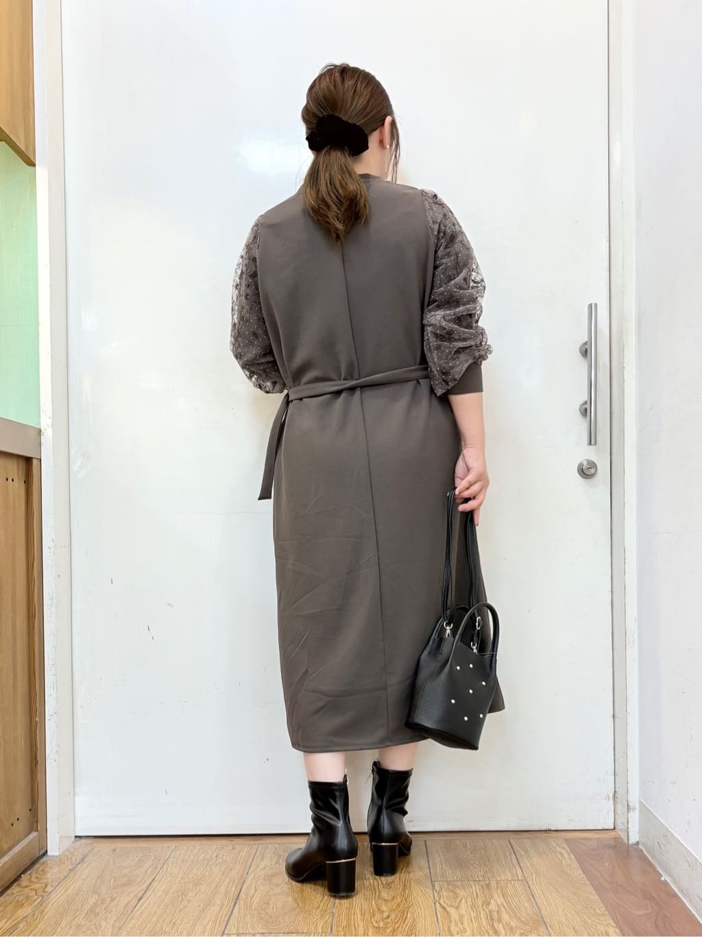 だいわさんの「SHOO･LA･RUE｜ストレッチブーツ」を使ったコーディネート