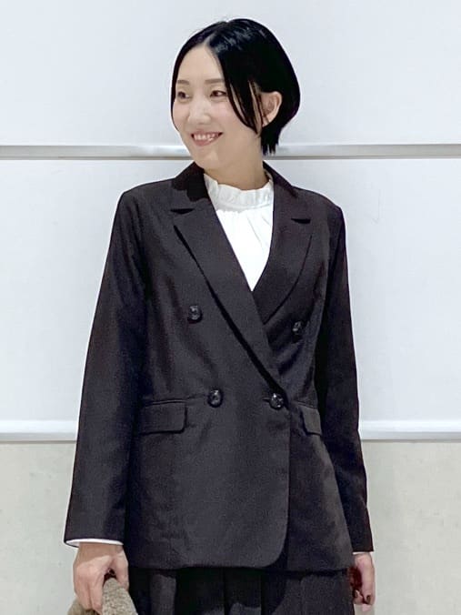eriko さんの「Dessin｜【洗える】ダブルブレストジャケット」を使ったコーディネート