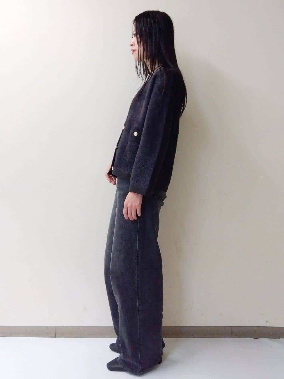 yuriさんの「OPAQUE.CLIP｜フロッキーチュールトップス【洗濯機OK】」を使ったコーディネート
