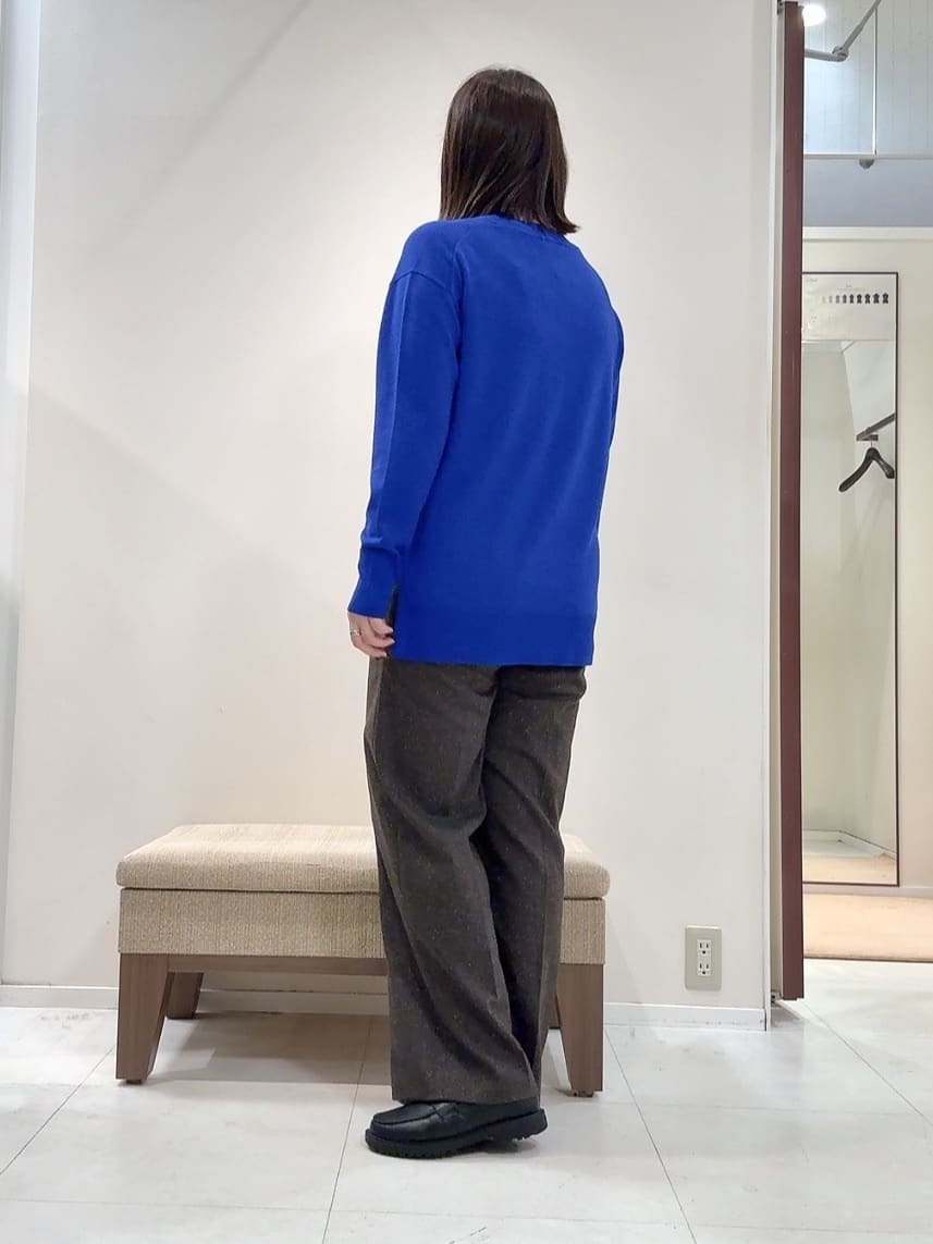 YUIさんの「UNTITLED｜【ワイド/後ろゴム/シーズンレス】シルクネップツイードパンツ」を使ったコーディネート