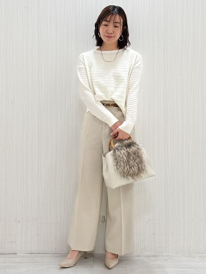 yuさんの「COUP DE CHANCE｜【手洗い可】ストレートワイドパンツ」を使ったコーディネート