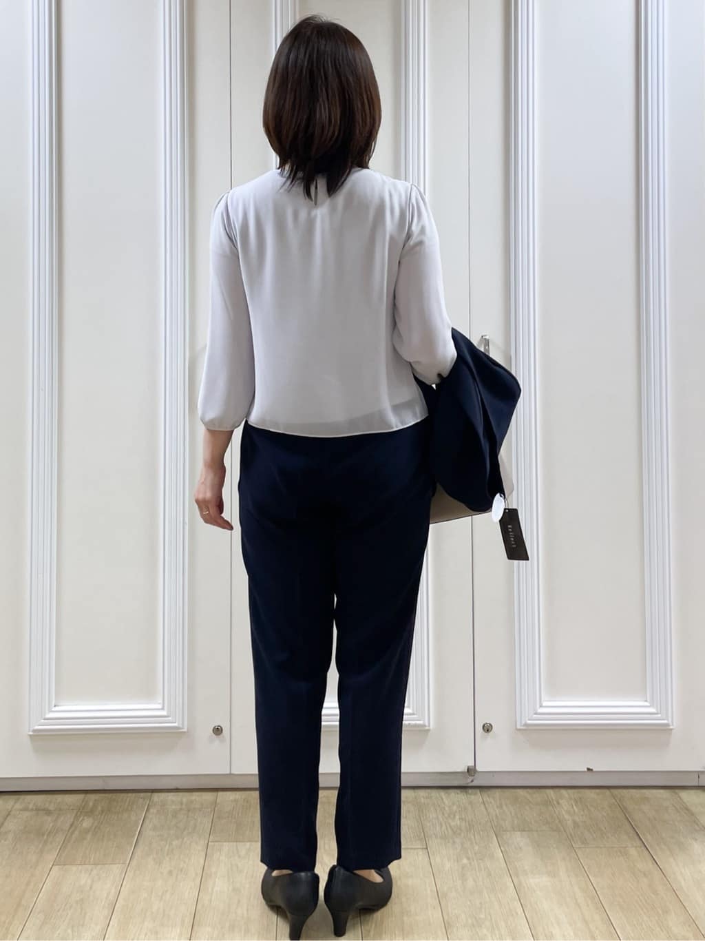 めいさんの「Reflect｜【SS-4Lサイズ】ピンタック&times;スカラレースブラウス」を使ったコーディネート
