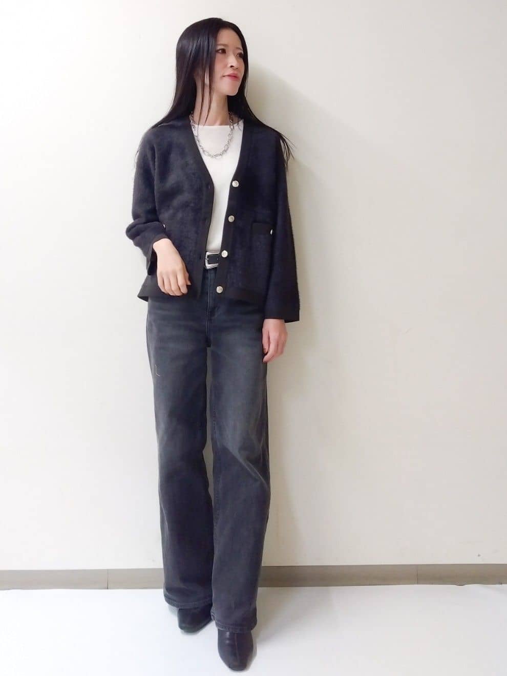 yuriさんの「OPAQUE.CLIP｜フロッキーチュールトップス【洗濯機OK】」を使ったコーディネート