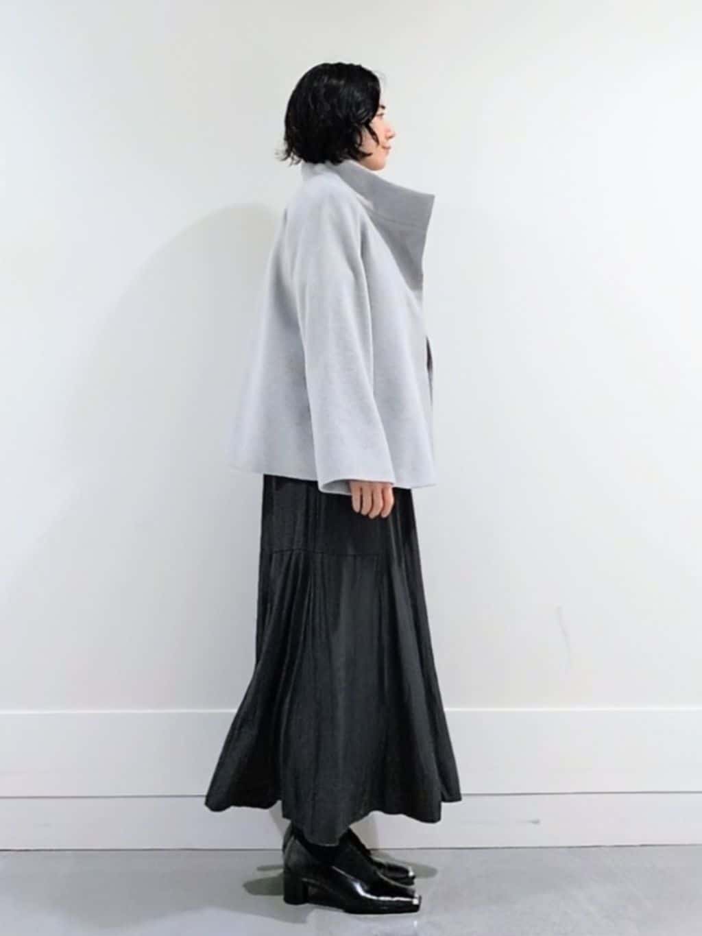 ミズタさんの「UNTITLED｜【着回しが効く／オンオフアウター】ウールショートコート」を使ったコーディネート