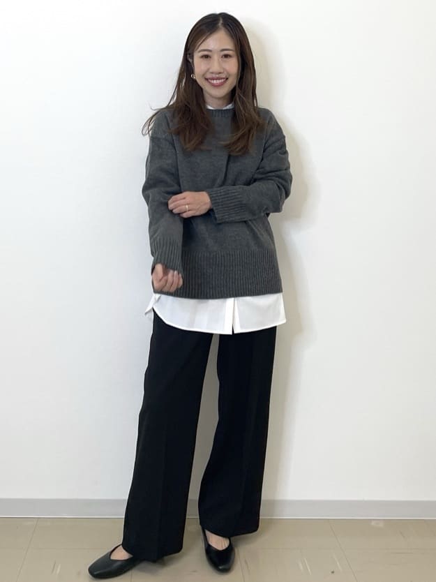 Akiさんの「OPAQUE.CLIP｜バンドカラーシャツ【洗濯機OK】」を使ったコーディネート