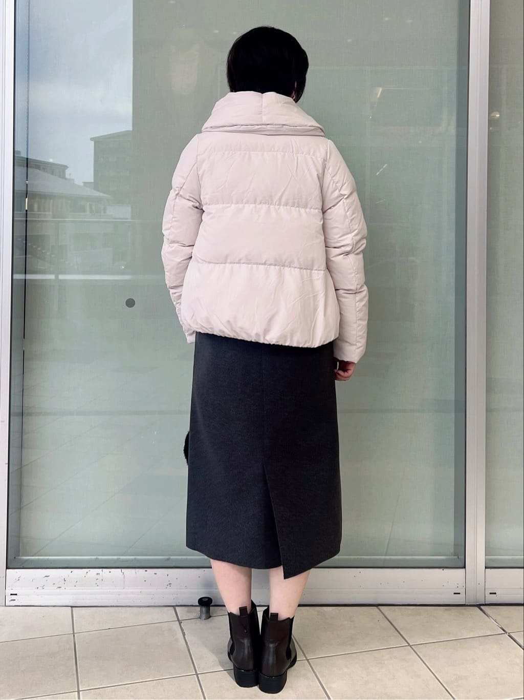 yo-koさんの「OPAQUE.CLIP｜KAWADAダウンショートコート【撥水／洗濯機OK／静電気防止裏地】《XS～LL》」を使ったコーディネート