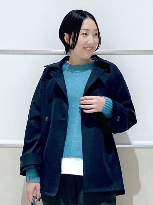 eriko さんの「Dessin｜【洗える】クルーネックワイドニット」を使ったコーディネート