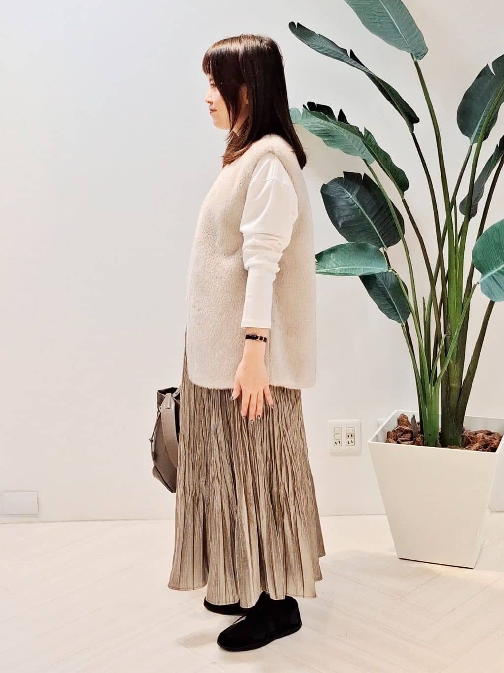 YuKaRiさんの「UNTITLED｜ミンク調フェイクファージレ」を使ったコーディネート