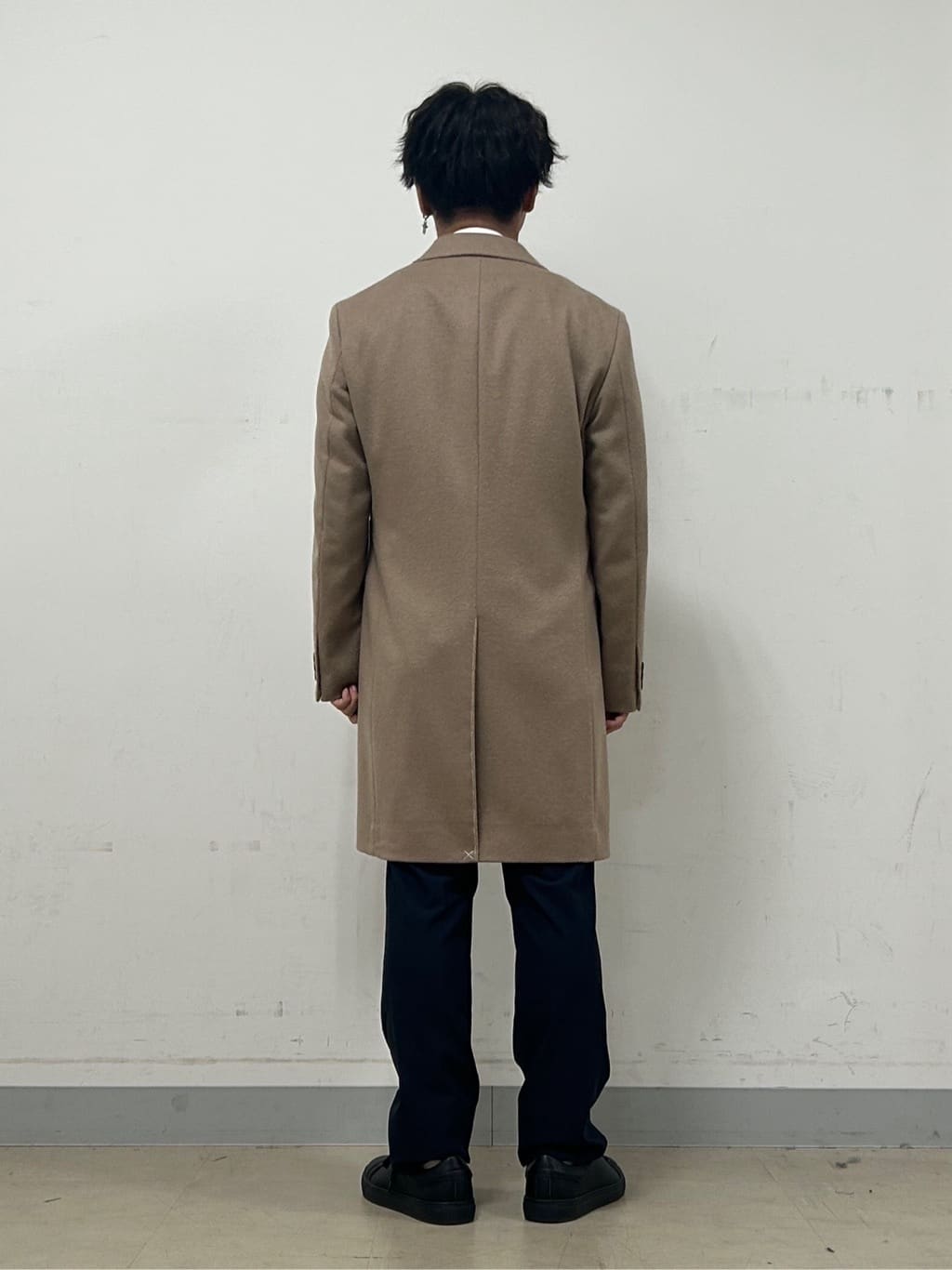 Hiroさんの「TAKEO KIKUCHI｜カシミヤブレンド ビーバー調チェスターコート」を使ったコーディネート