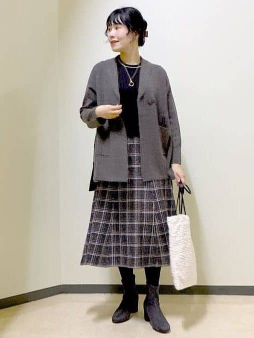  beni_gingerさんの「Reflect｜【ライトアウター／気軽な羽織に◎】オフボディカーディガン」を使ったコーディネート