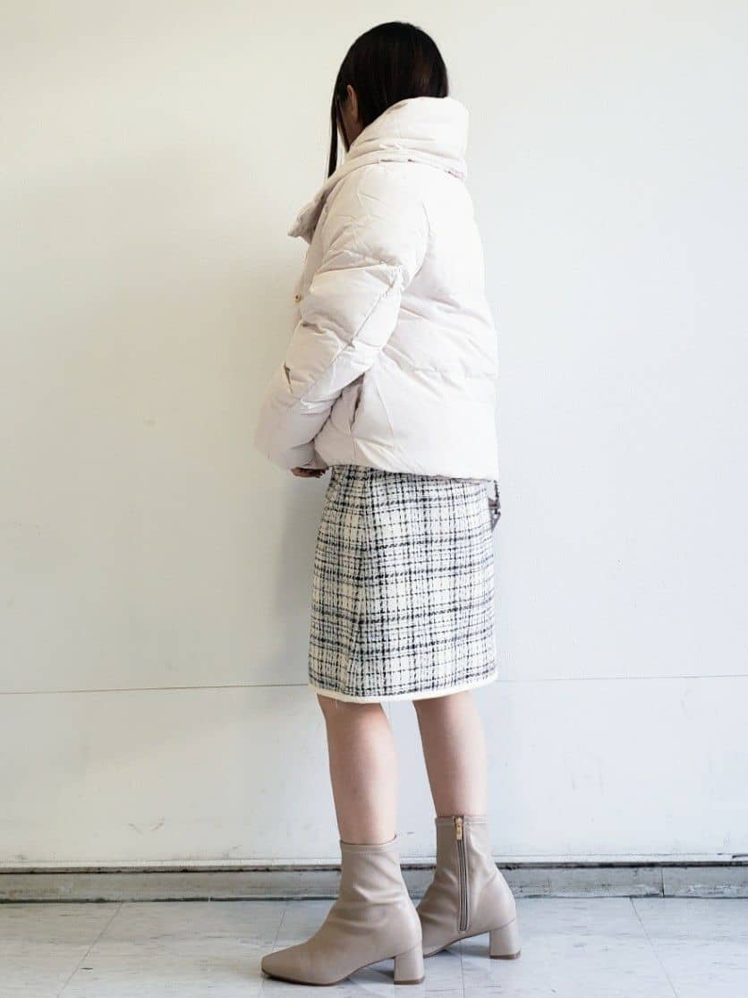 Riaさんの「index｜KAWADAダウンショートコート【撥水／洗濯機OK／静電気防止裏地】《XS～LL》」を使ったコーディネート