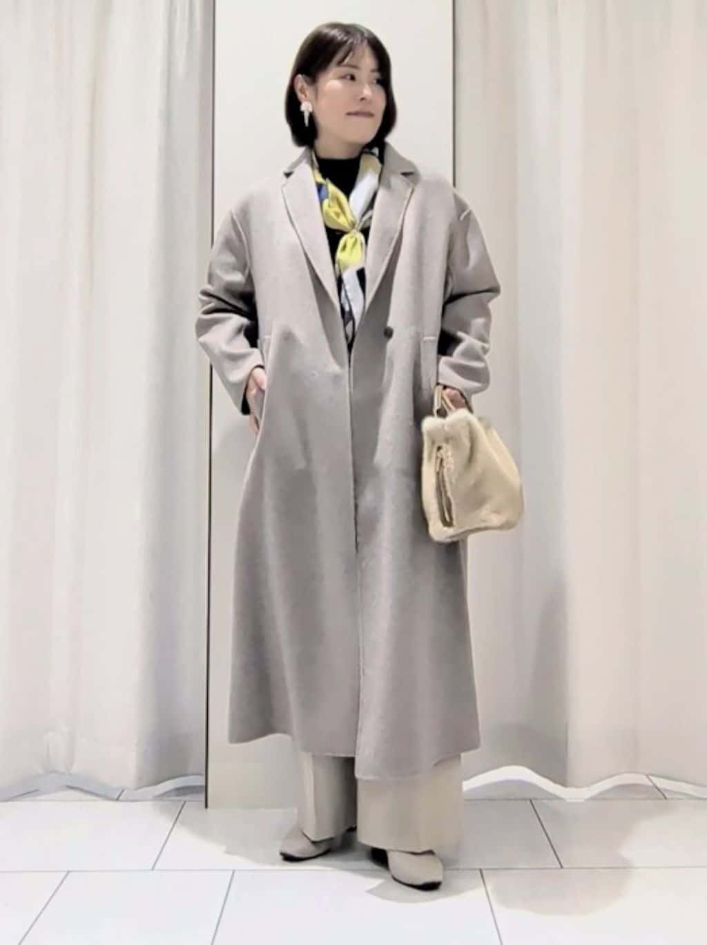 Onumaさんの「UNTITLED｜【重ね着もおすすめ/洗える】ウールカシミヤ クルーネックニット」を使ったコーディネート