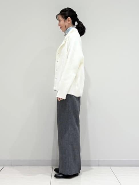 kayoさんの「INDIVI｜スタンドネック シャギーモールニット」を使ったコーディネート