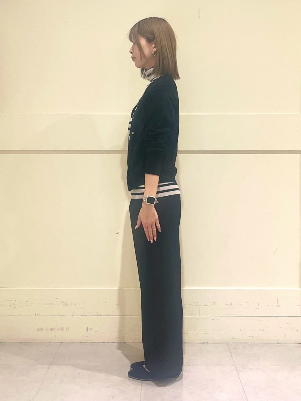 kumiさんの「INDIVI｜【褒められパンツ】ワンタックワイドパンツ」を使ったコーディネート