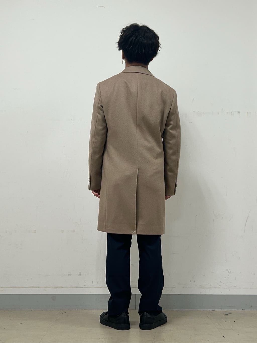 Hiroさんの「TAKEO KIKUCHI｜カシミヤブレンド ビーバー調チェスターコート」を使ったコーディネート